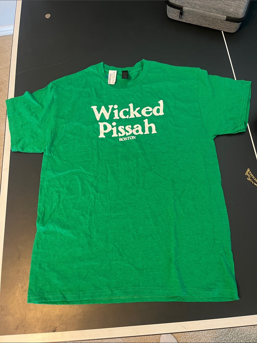 Wicked Pissah Boston Green Graphic Tee men's L nwt